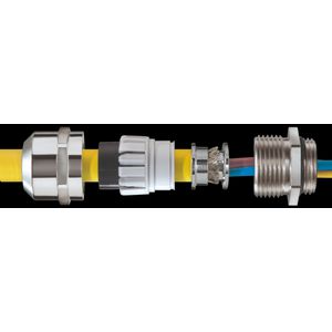 EMC-wartel messing vernikkeld lage temperatuur met aardconus M12 (EMSKV12LTEMV-Z) VVE=50