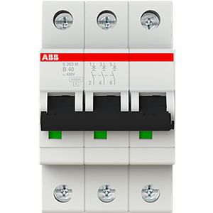 Installatieautomaat 10kA 3-polig B-karakteristiek 40A