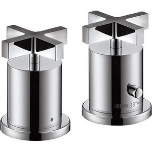 AXOR Citterio 2-hendel badthermostaat afb+kruisgrepen chroom