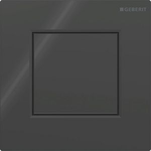Urinoirsturing pneumatisch TYPE-01 SQUARE Gitzwart RAL 9005 116.064.DW.1