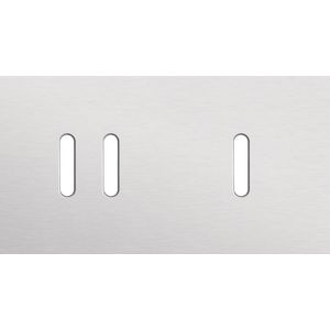 Tweevoudige afdekpl. horizontaal 71mm centerafstand een twee