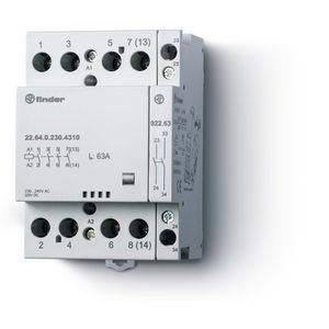 Magneetschakelaar 3M 1V 63A spoelspanning 230VUC