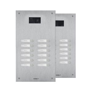 SteelSwitch RVS deurbelpaneel met 12 drukknoppen, 2 rijen