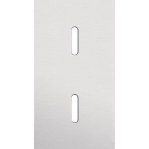 Tweevoudige afdekpl. verticaal 71mm centerafstand twee enkel