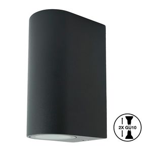 Relamp Wandlamp Outdoor Up/Down 2x GU10 D-Vorm IP44