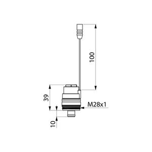 Elektroventiel M voor 3 urinoir