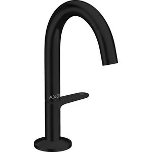 AXOR One wastafelkraan Select 140 incl. Push-Open plug mat zwart