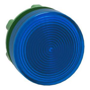 Kop signaallamp Ronde geribbelde lens 22mm Blauw Harmony XB5