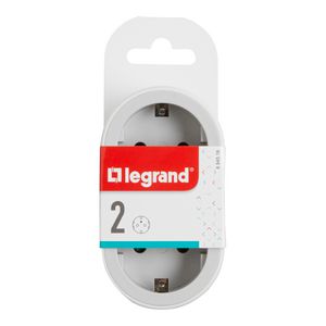 Contactstop Domino 2x2P + A wit-grijs VVE=10