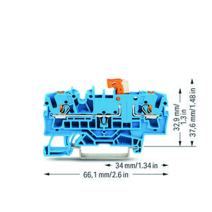 2-draads scheidings-+meetklem druk/test bla VVE=50