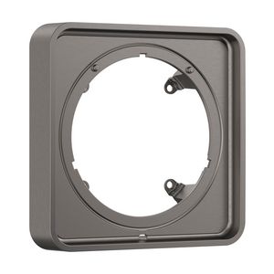 Kraanrozet AX ShowerSelect ID verlenging softsquare 22mm Brushed Black Chrome