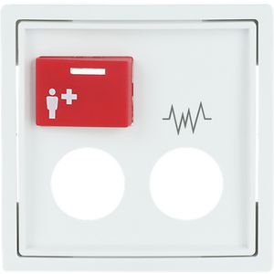 Centraalplaat voor Ackermann RM Trd 2steek s-stwit (2548-071 D-84)