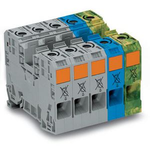 Draaistroomset +Hogestroomklem 35mm² draagrail 35x1 285-139