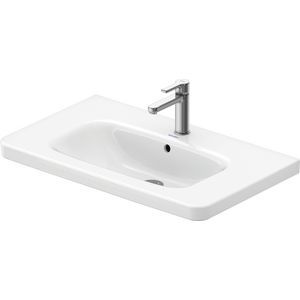 DURASTYLE #232080 wastafel 800mm wit met kraangat met overloop