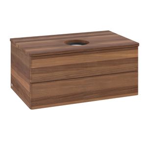 Wastafelonderkast Antao 800x360x500mm Warm Walnut K19012HM