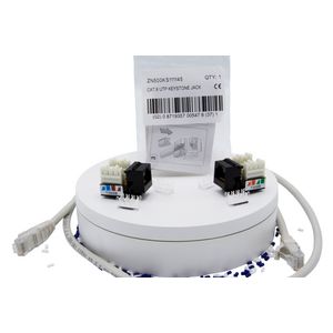 KSJ C6 Unshielded IDC-90° 110-H/V zwart.