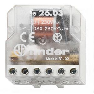 Impulsrelais 1M+1V 10A 12V AC