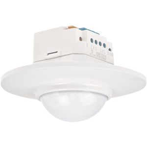 Bewegingsmelder 230V 14m rond inbouwdoos wit
