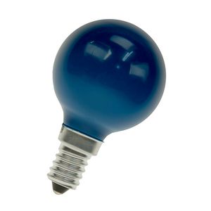 Gloeilamp kogelvormig E14 G45 240V 25W blauw