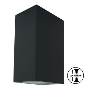 Relamp Wandlamp Outdoor Up/Down 2x GU10 Vierkant IP44
