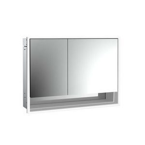 Spiegelkast Loft Bvak inbouw 1000mm 2 deur Brede deur Re