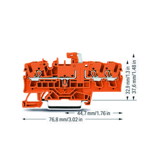 3-draads scheidings-+meetklem druk/test ora VVE=50