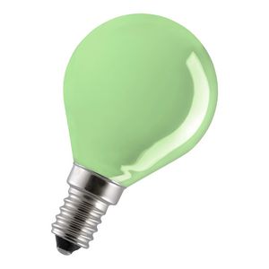 Gloeilamp kogelvormig E14 G45 230V 25W groen