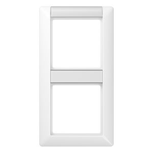 Afdekraam 2-voudig verticaal wit AS