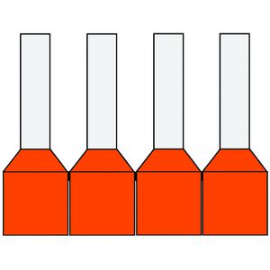 Haspel a 1000st. Geisol. adereindhulzen 0,50mm² Oranje 8mm