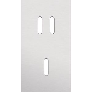 Tweevoudige afdekpl. verticaal 71mm centerafstand een tweevo
