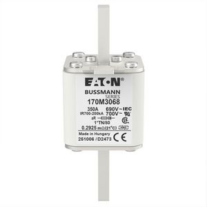 Zekering h. snelheid 350A AC 690V 200kA compact 1 45x VVE=6