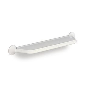 Planchet 685x145mm RVS gepolijst witte kap incl. bevestiging