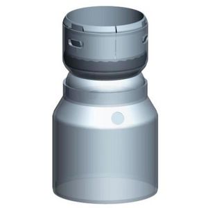 Verloop PP120 80 spie x 60 flex transparant