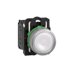 Drukknop Verlicht Verzonken LED 24V CP Grijs Wit