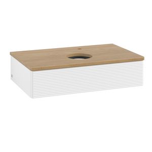 Wastafelonderkast Antao 800x190x500mm White Matt Lacquer L08151MT