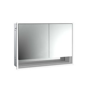 Spiegelkast Loft Bvak inbouw 1000mm 2 deur Brede deur Li