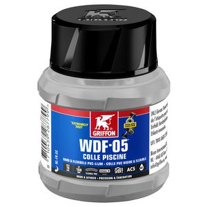 Flacon zeer snelle, thixotrope, blauwe hard PVC-lijm WDF-05 125ml VVE=10