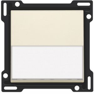 Afwerkingsset tekstveld enkelv. schakelaar/knop cream