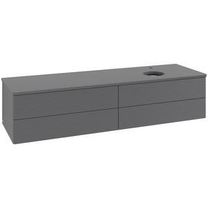 Wastafelonderkast Antao 1600x360x500mm Antr. Matt Lacquer L27150GK