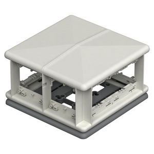 Telitank 225x225x125 polyamid lichtgrijs
