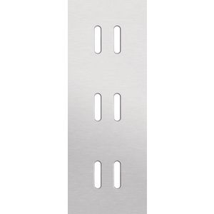 Drievoudige afdekpl. verticaal 71mm centerafstand drie tweev
