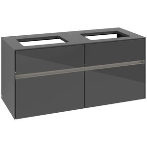 Wastafelonderkast Collaro 1200x548x500mm Glossy Grey C115B0FP