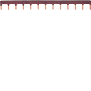 Doorverbindingsrail / kamrail bruin 13x1P 63A