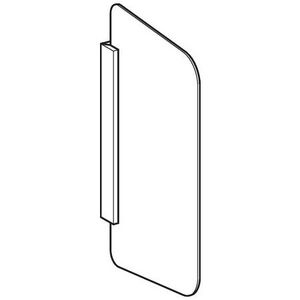 Urinoirschot veiligheidsglas (ESG) wit