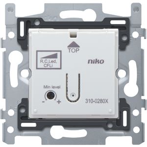 Sokkel inbouw drukknopdimmer 2 - 100 W 3-draads