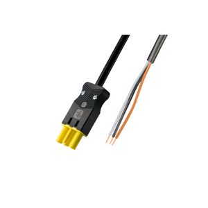 Aansluitsnoer female 3-polig 1,5mm² 100cm geel