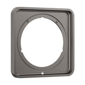 Kraanrozet AX ShowerSelect ID verlenging softsquare 5mm Brushed Black Chrome