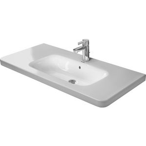 DURASTYLE #232010 wastafel 1000mm wit met kraangat met overloop
