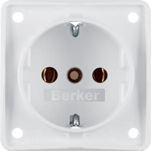 Wandcontactdoos RA schroefliftklem berker Integro polarwit