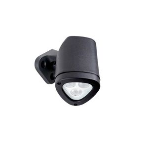 Spot LED 4.5W wall/spike IP65 100mm APEX donker grijs